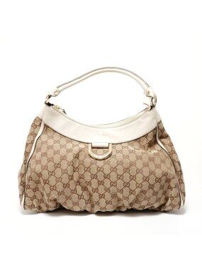 Gucci Shoulder Bag GG Canvas Gold